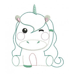 Stickdatei - Sweet Unicorn 2 Appli